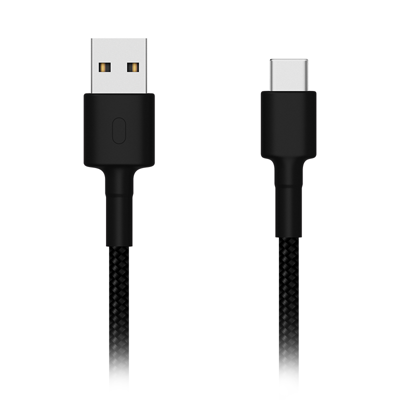 Photos - Cable (video, audio, USB) Xiaomi Mi Braided USB Type-C Cable 100cm Black Standard 