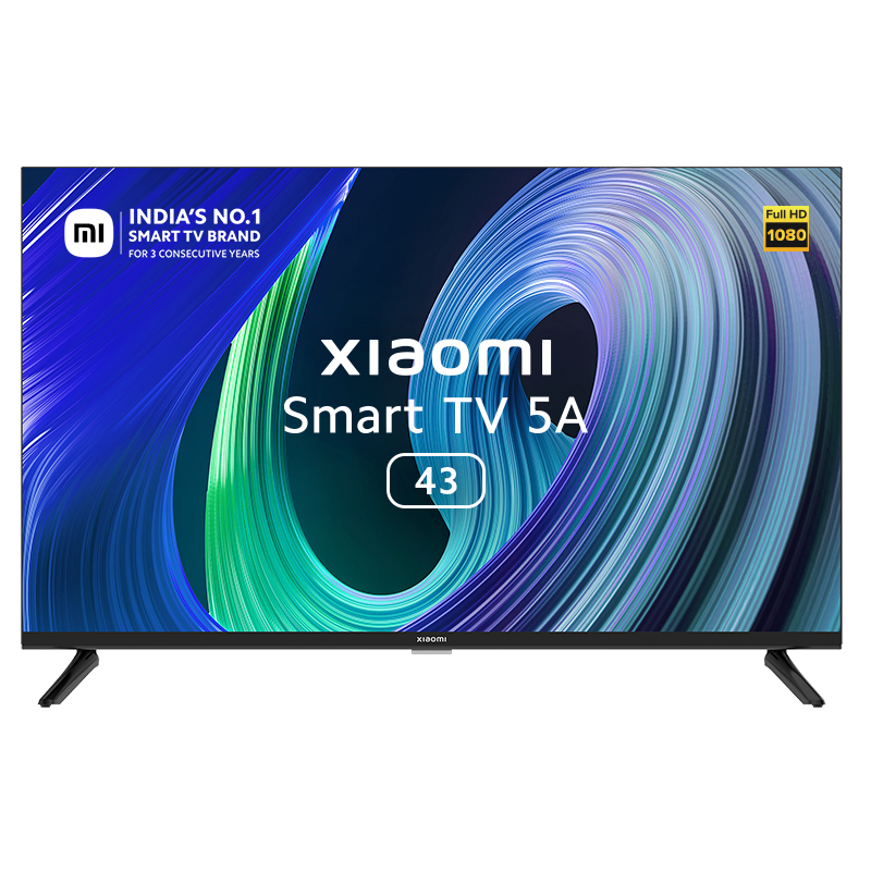 Xiaomi Smart TV 5A 108 cm (43 inch) Full HD LED Android TV (2022 Model) Black
