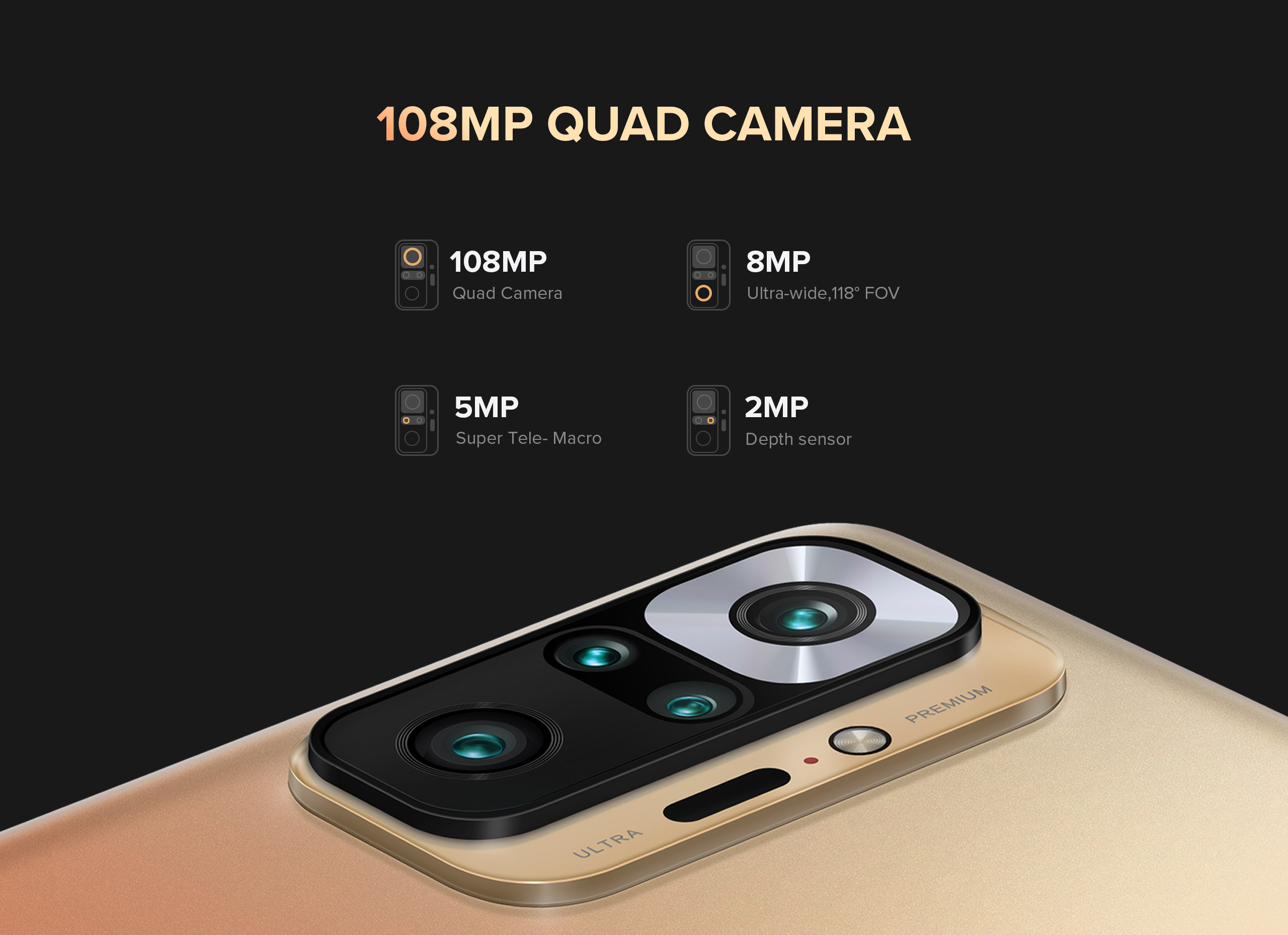 Bộ 4 camera sau của Xiaomi Redmi Note 10 Pro Max