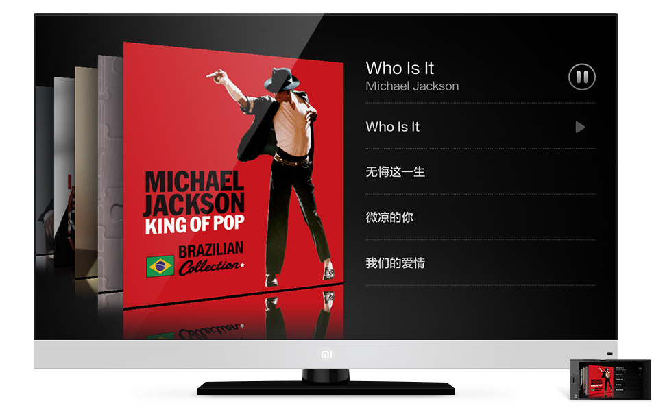 Play Music in Mi Smart Tv and view Lyrics on Screen