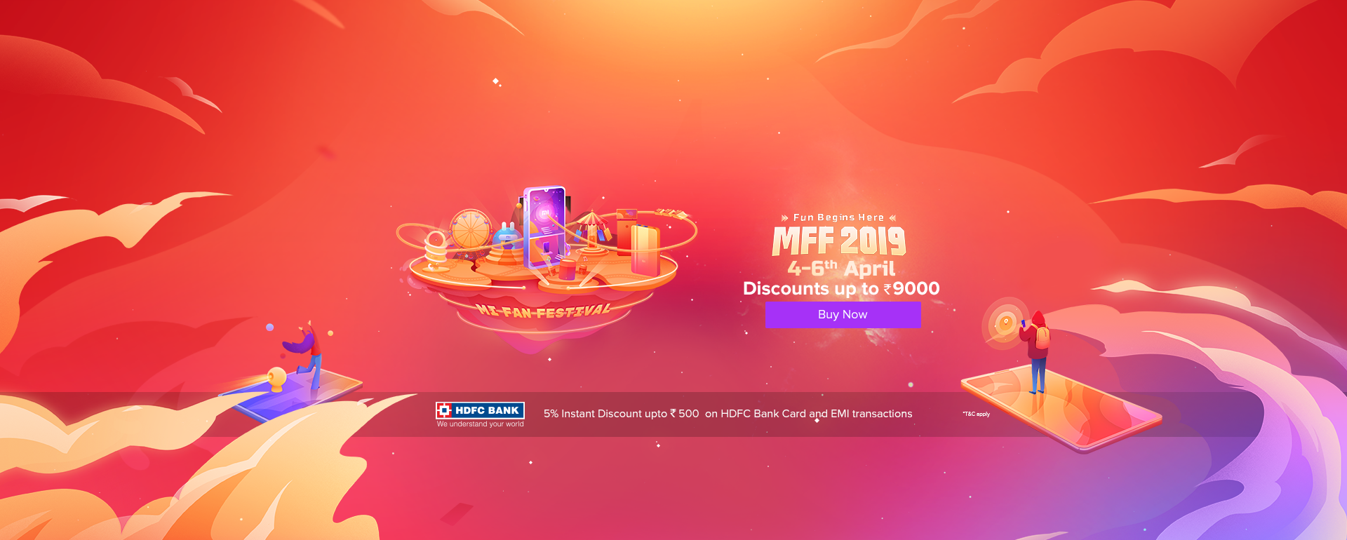 Mi Fan Festival 1 Rs Sale: Mi Picks, Rs.1 Flash Sale, Mystery Box & more + 5% Instant OFF upto Rs.500 on HDFC Bank Card at Mi.com