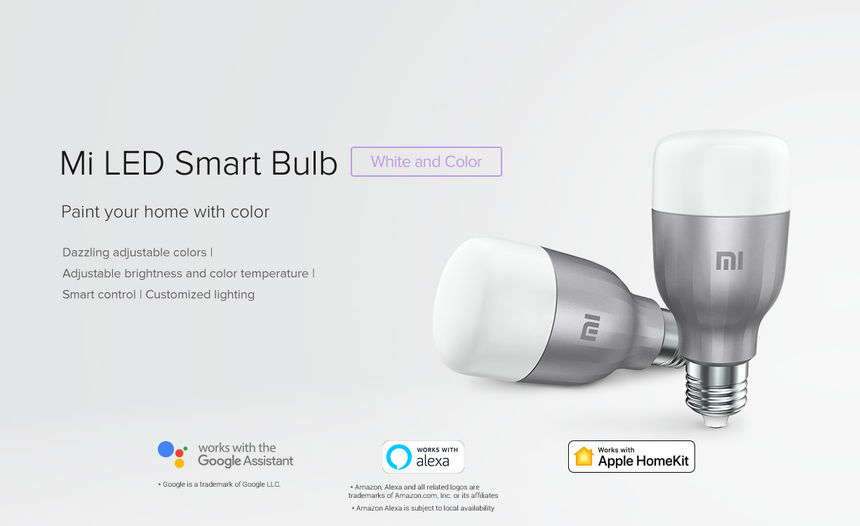 mi led smart bulb alexa