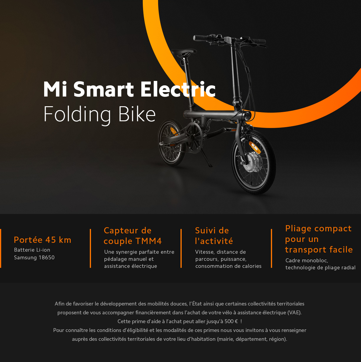 71Ce0522D4E45E407Dc3Da7C68442E42 Mi Smart Electric Folding Bike