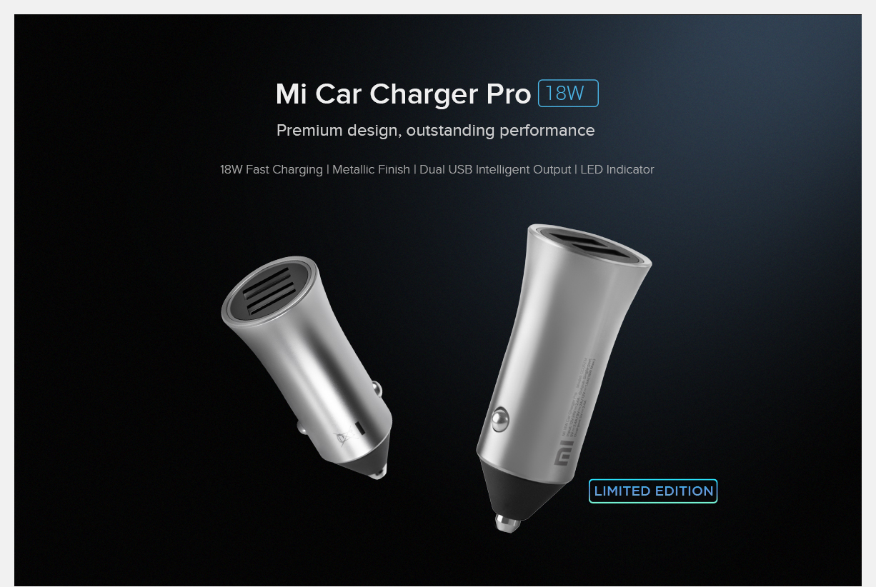 09017E8Eda6923Eaf8097A293166E6E0 Xiaomi &Lt;H1&Gt;Mi 18W Car Charger Pro&Lt;/H1&Gt; Xiaomi Best Selling Car Charger Mi Mi 18W Car Charger Pro