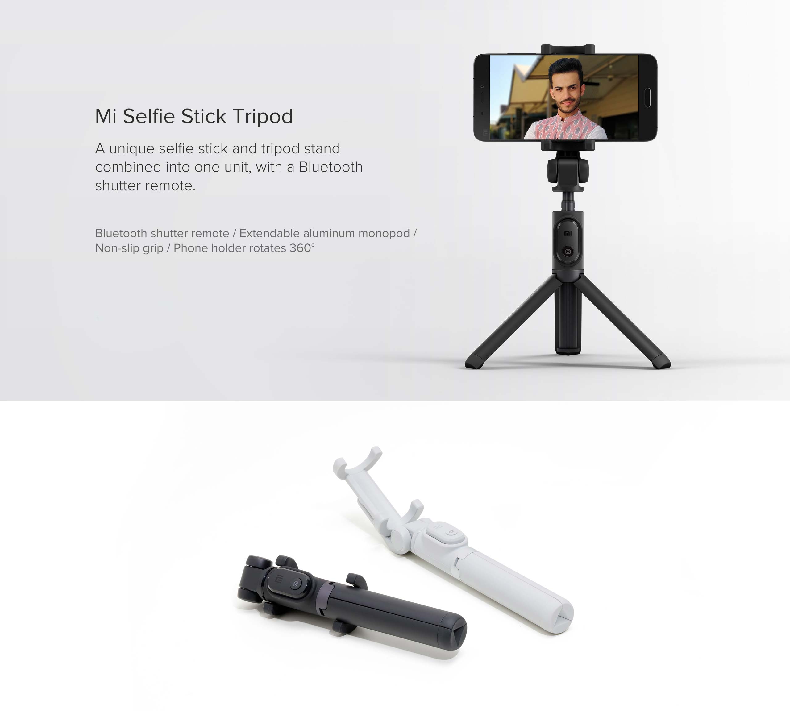 Xiaomi Selfie Stick with Micro USB Bluetooth Remote