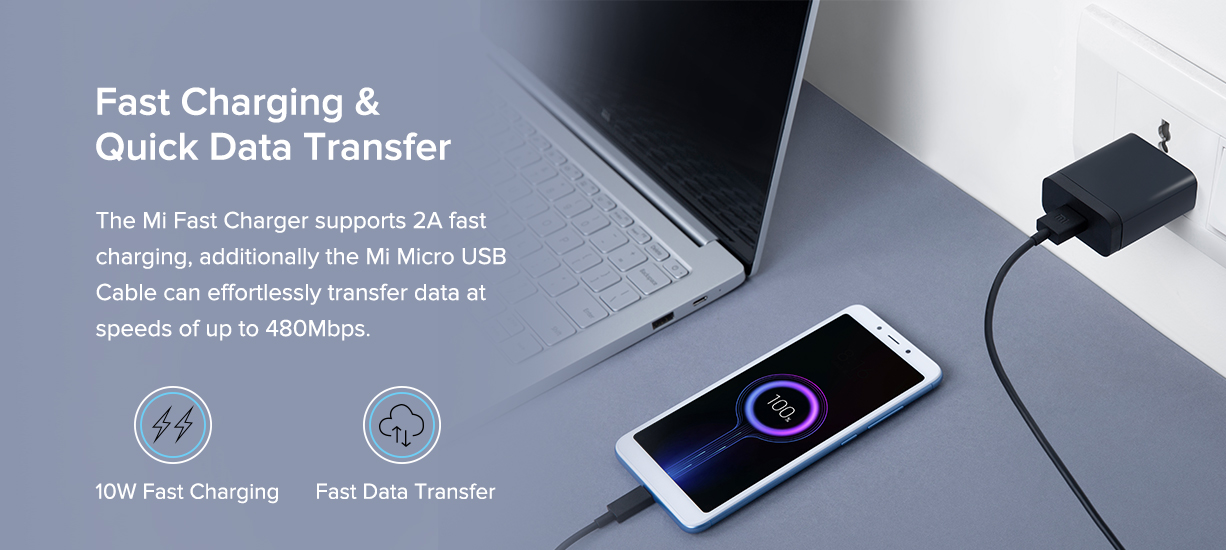 fast charing Xiaomi USB Charger 2A